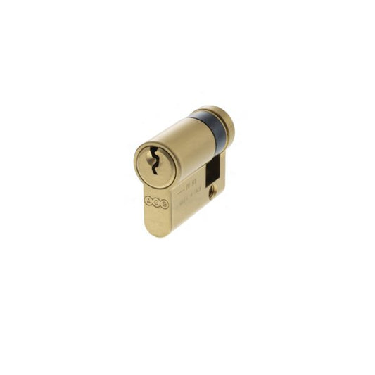 Euro Profile 5 Pin Single Cylinder - Satin Brass