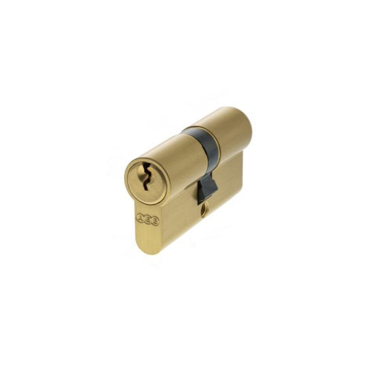 Euro Profile 5 Pin Double Cylinder Keyed Alike - Satin Brass