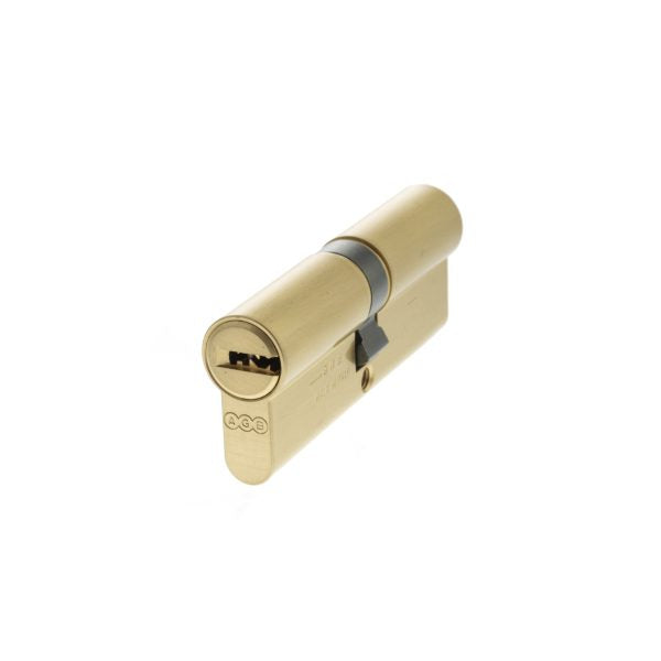 Euro Profile 15 Pin Double Cylinder - Satin Brass