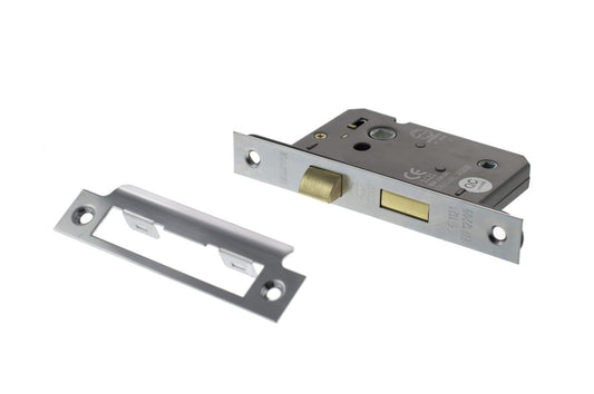 Atlantic - Bathroom Lock - 2.5" Satin Chrome