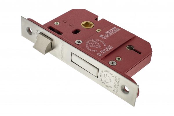 Atlantic - 5 Lever Key Sashlock - 3" Satin Chrome