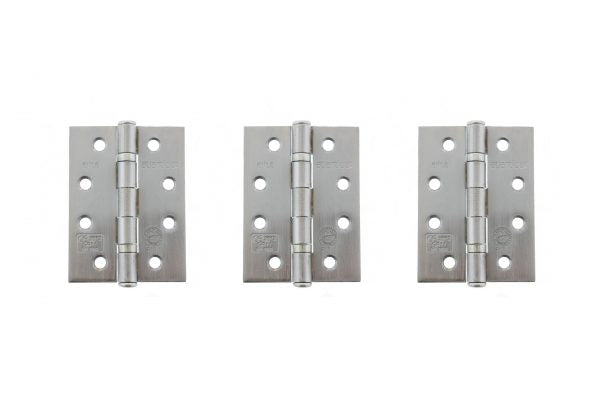Ball Bearing Hinges Set of 3 - Satin Chrome (Fire Rated)