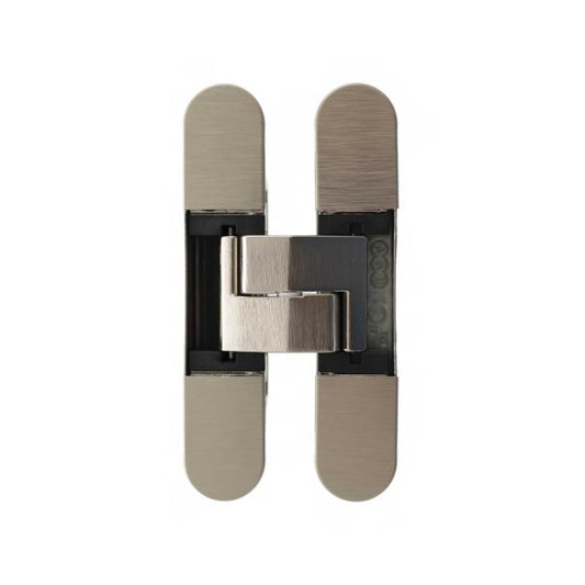Eclipse Fire Rated Adjustable Concealed Hinge – Satin Nickel