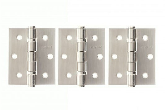 Ball Bearing Hinges - Set of 3 - Satin Nickel