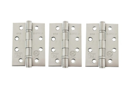 Ball Bearing Hinges - Set of 3 - Satin Stainless Steel (Fire Rated)