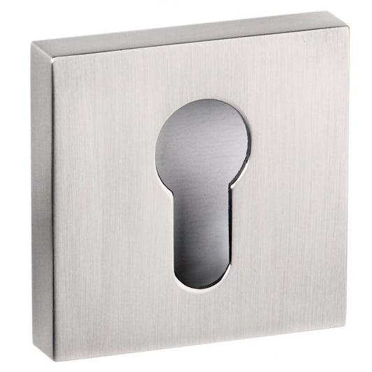 Senza Pari Square Escutcheons - Satin Nickel