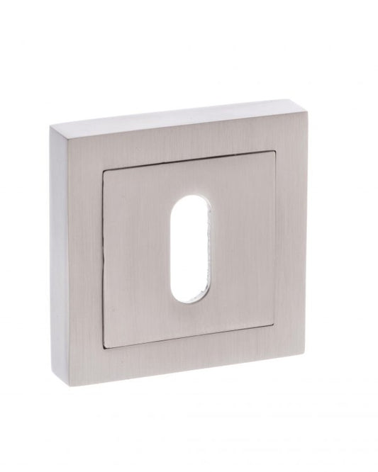 Senza Pari Square Escutcheons - Satin Nickel