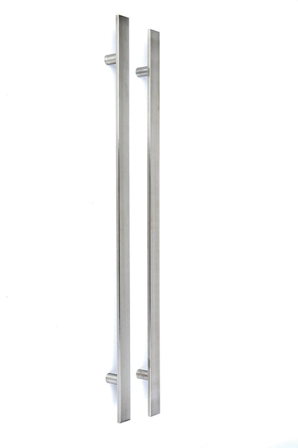 IRONMONGERY EXTERNAL SQUARE PULL HANDLE SET
