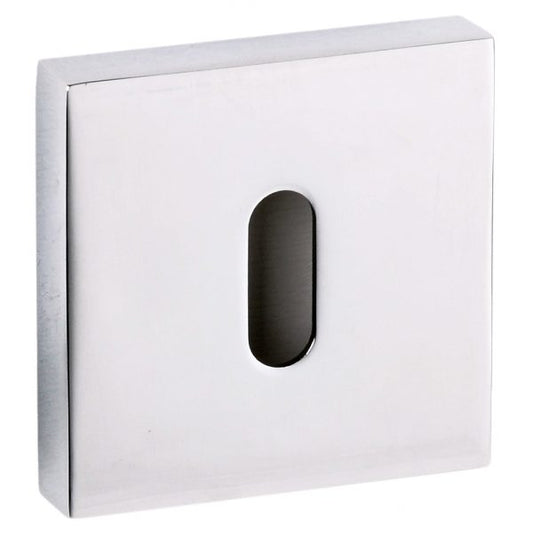 Senza Pari Square Escutcheons - Polished Chrome