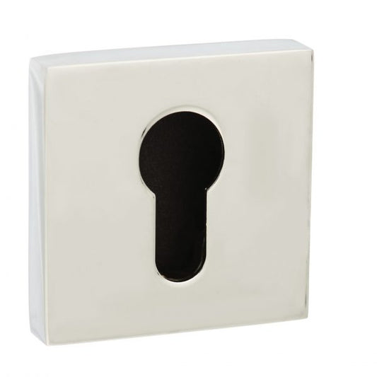 Senza Pari Square Escutcheons - Polished Chrome