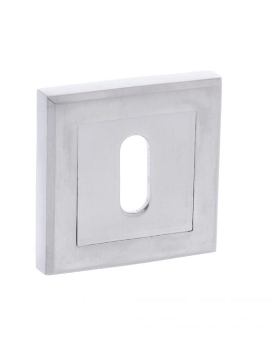 Status Square Escutcheons - Satin Chrome