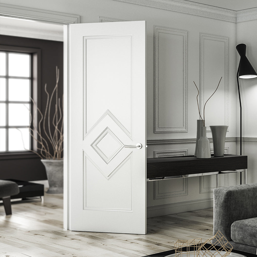 Ascot White Primed Doors