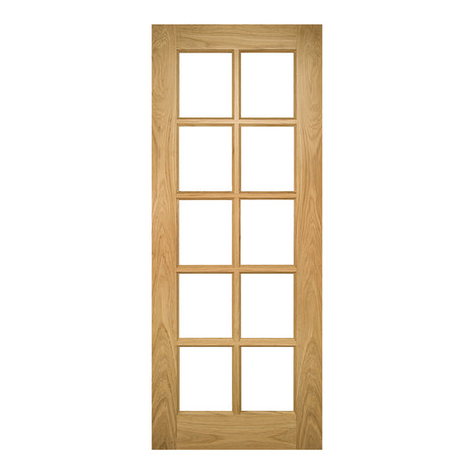 Bristol Bevelled Glazed Unfinished Oak Doors