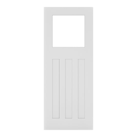 Cambridge Glazed White Primed Doors