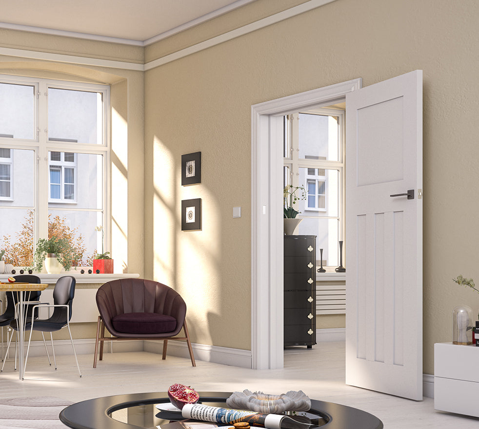 Cambridge White Primed Doors