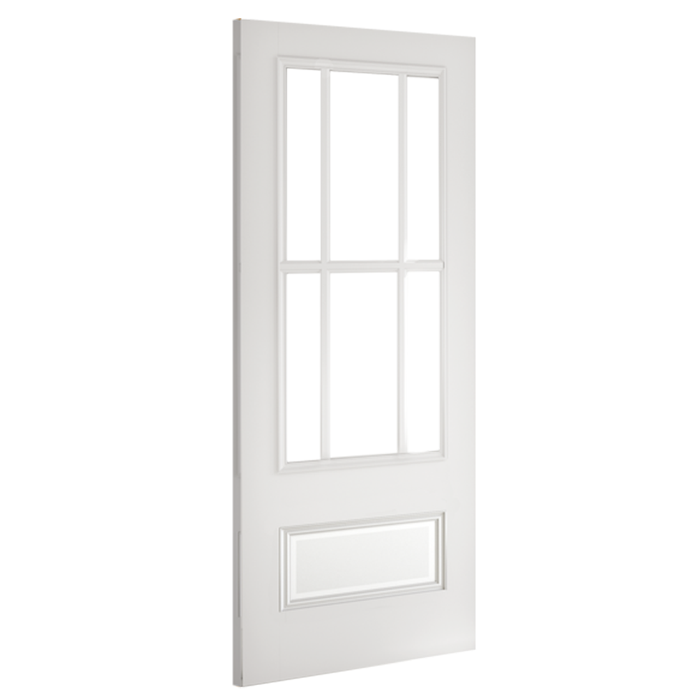 Canterbury Glazed White Primed Doors