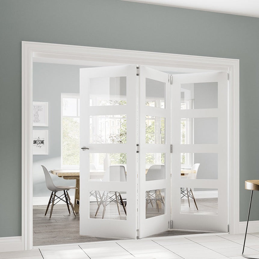 Coventry Clear Glazed White Primed Doors