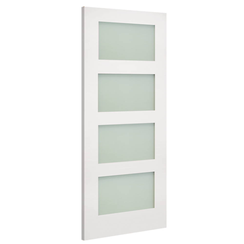 Coventry Frosted Glazed White Primed