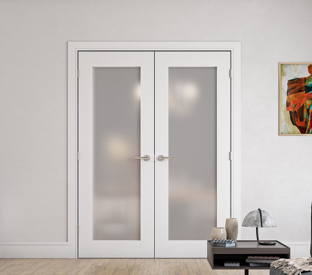 Denver Frosted Glazed White Primed Doors