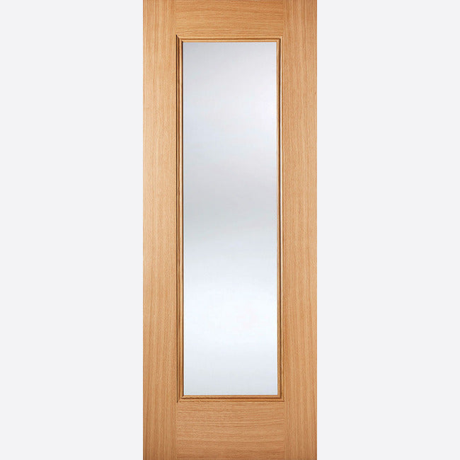 Eindhoven Glazed 1L Pre-finished Oak Doors