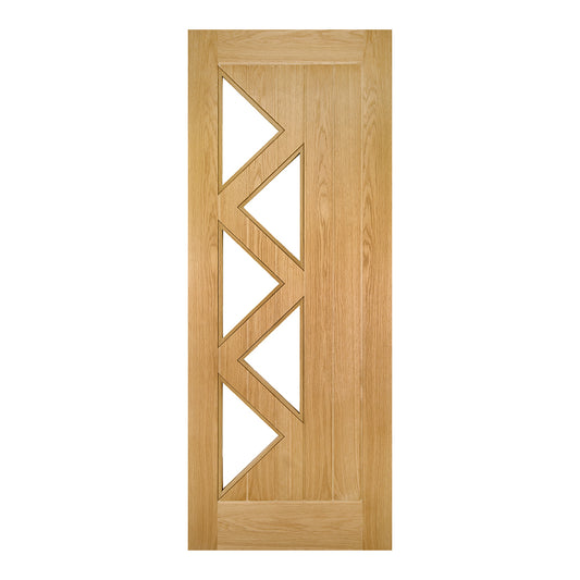 Ely 5L Glazed Pre-finished Oak Doors