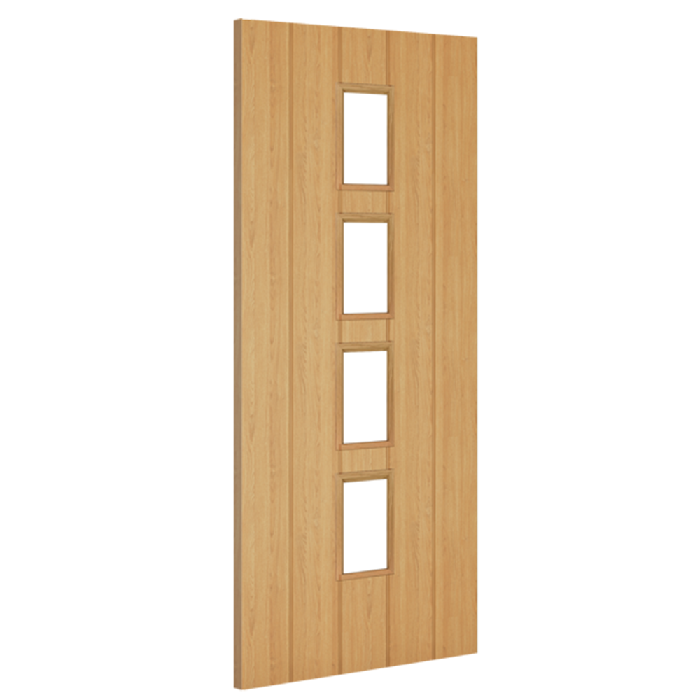 Galway Glazed Unfinished Oak Doors