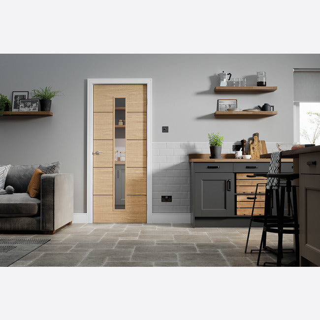 Lille Glazed Pre-finished Oak Doors