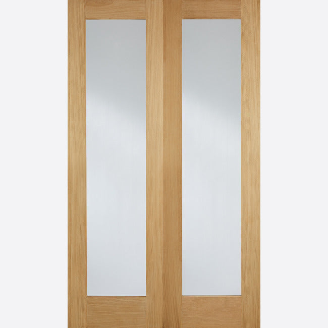 Pattern 20 Glazed Pairs Oak Doors