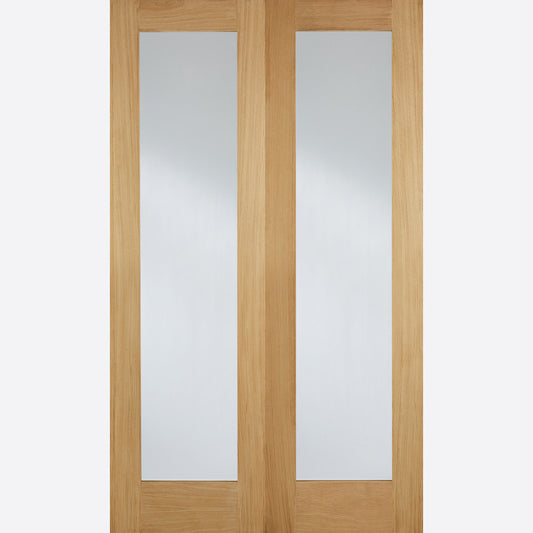 Pattern 20 Glazed Pairs Oak Doors