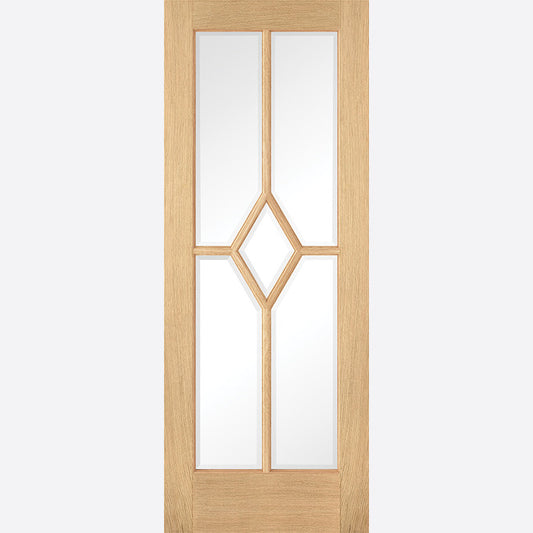 Reims Glazed 5L Pre-finished Oak Doors