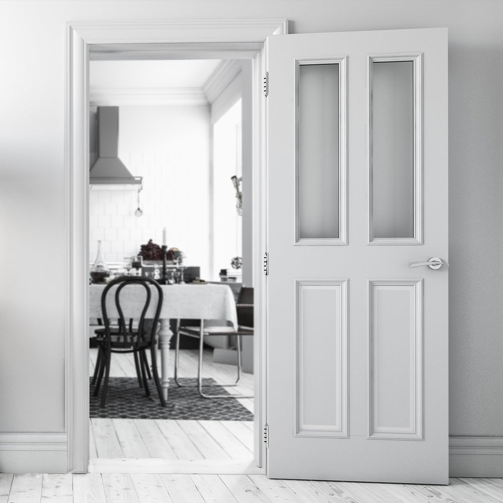 Rochester Glazed White Primed Doors