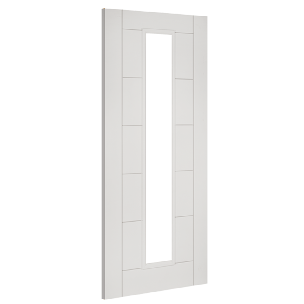 Seville 1L Glazed White Primed Doors