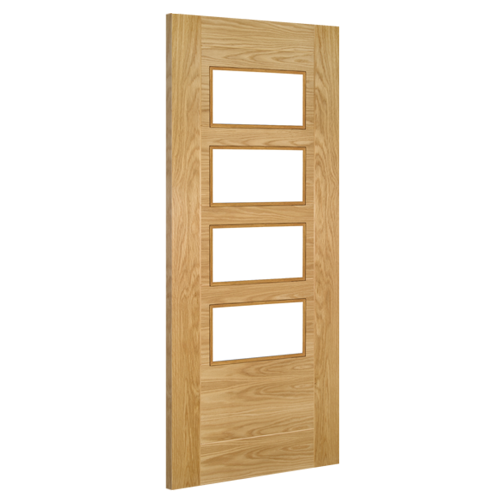Seville 4L Square Pre-finished Oak Doors