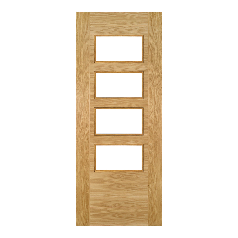 Seville 4L Square Pre-finished Oak Doors
