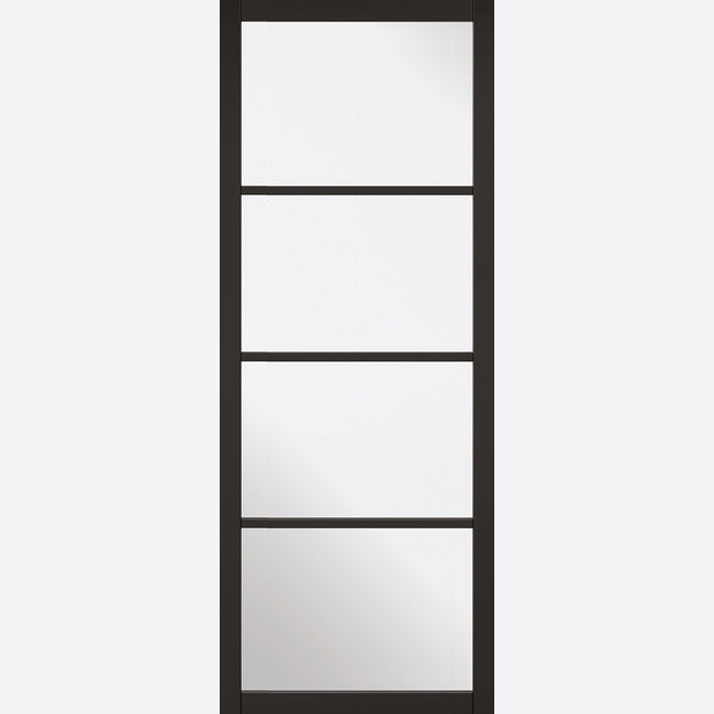 Soho 4L Glazed Black Doors