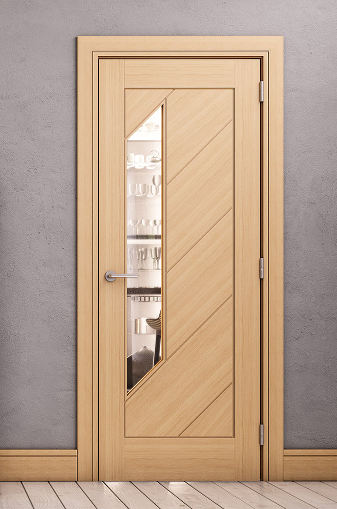 Torino Glazed Pre-finished Oak Doors