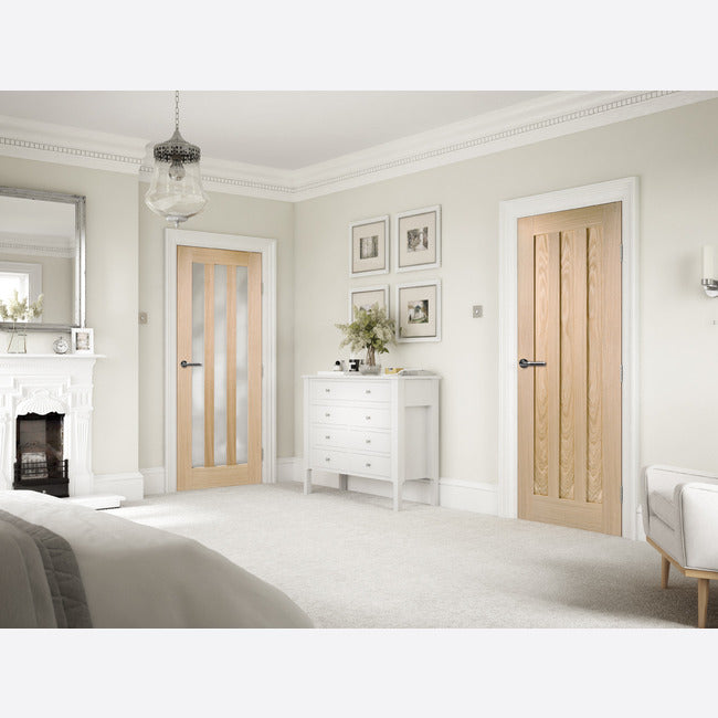 Utah Frosted Glazed Oak Doors