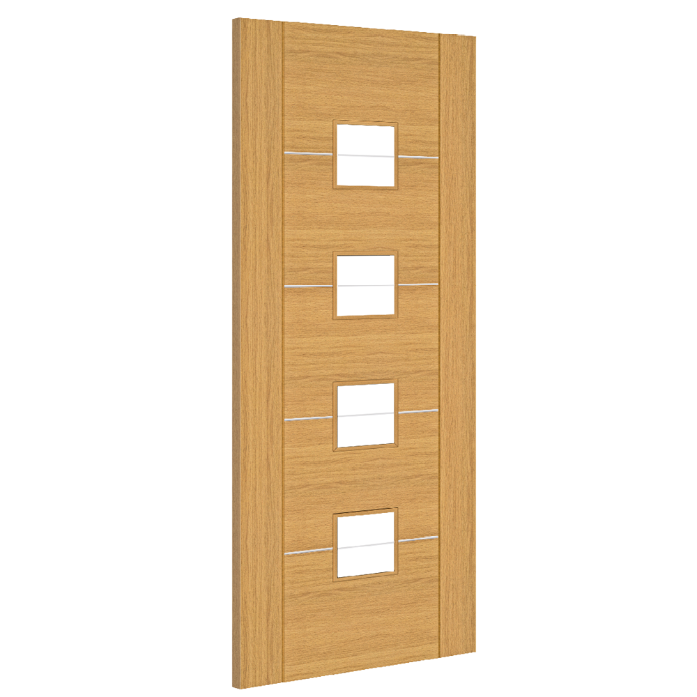 Valencia Glazed Pre-finished Oak Doors