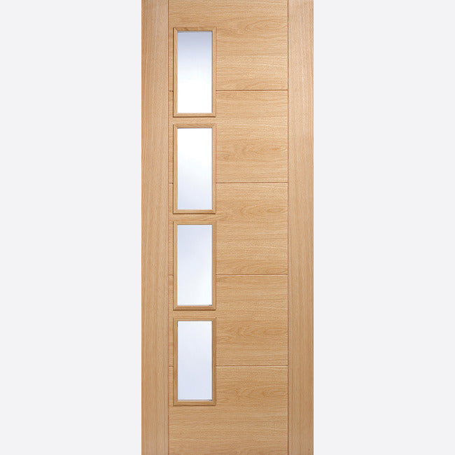 Vancouver Offset Glazed Pre-finished Oak Doors