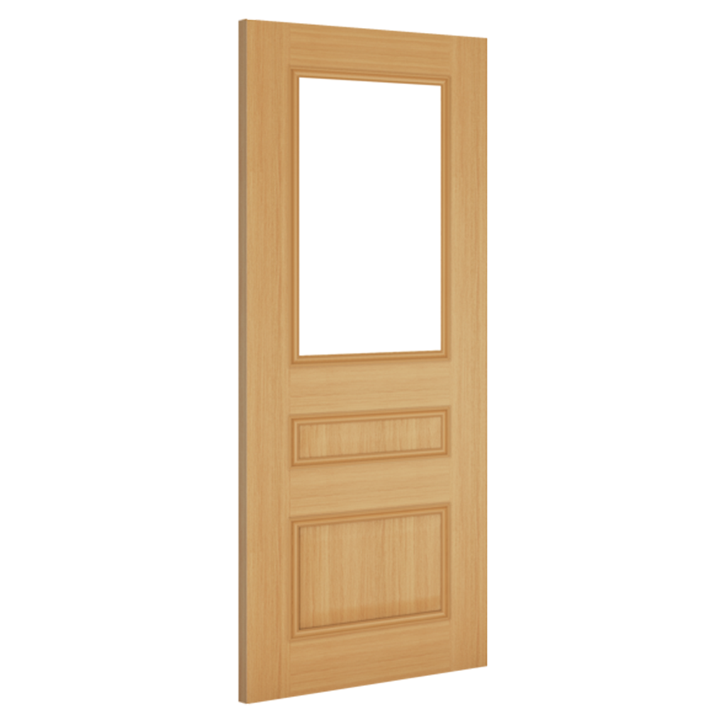 Windsor Clear Glass Pre-finished Oak Doors